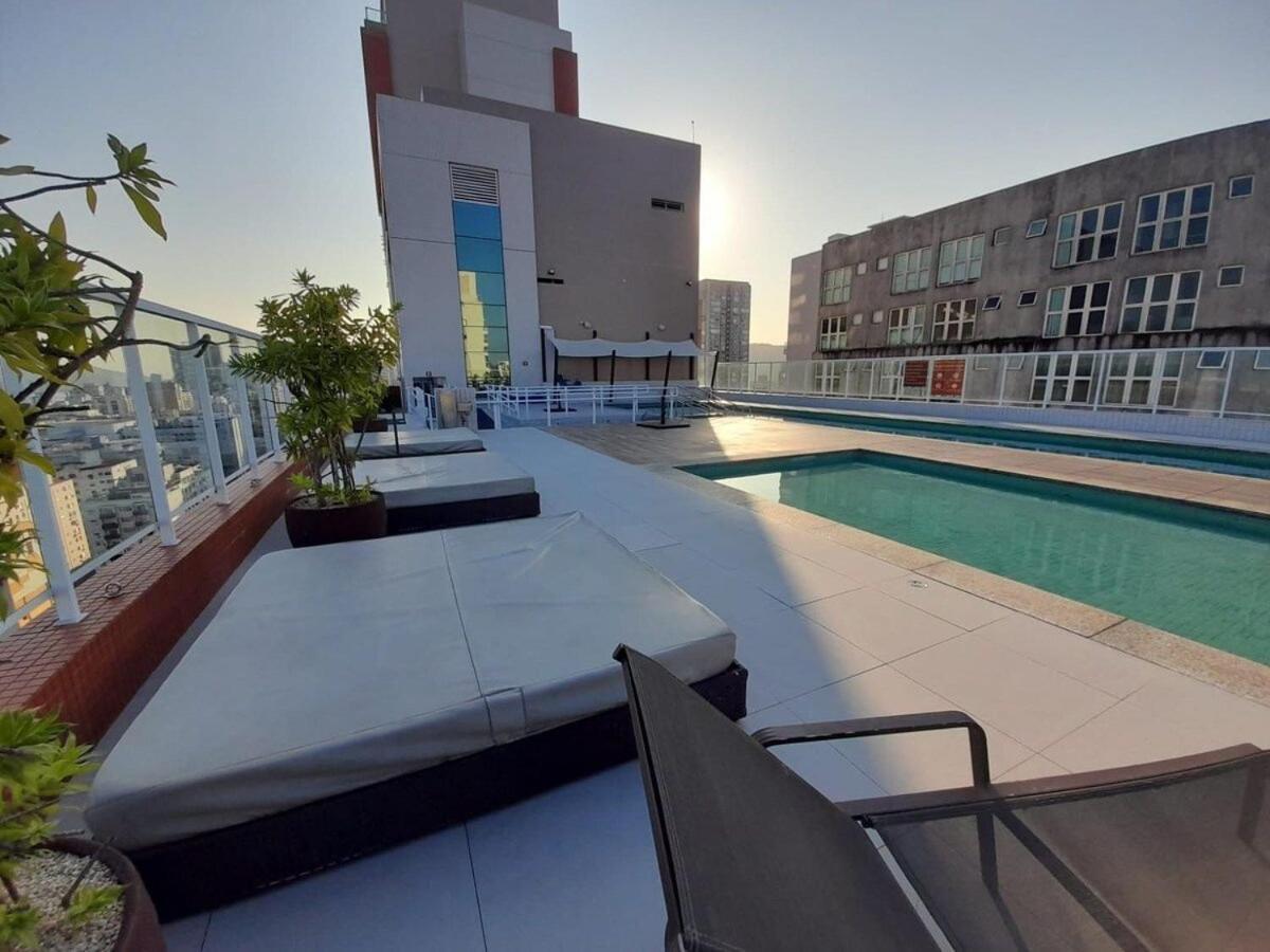 Lazer Completo Com Piscina E Sauna No Gonzaga Santos  Zewnętrze zdjęcie